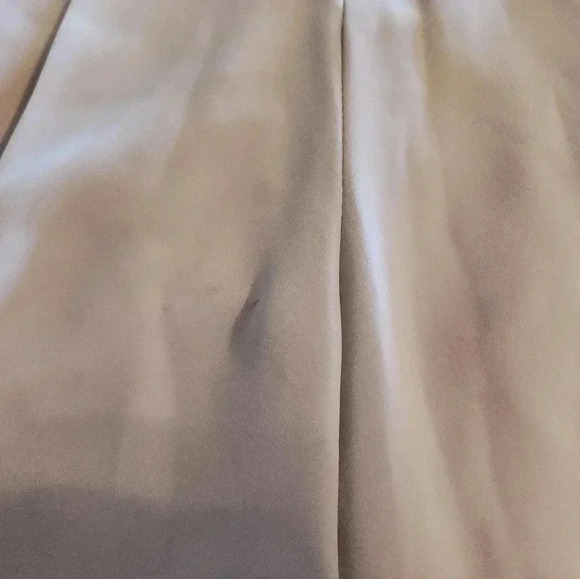 Vintage Pale Blue Wide Leg Trousers High Waisted Pockets Belt Loops Gray Cropped - Picture 6 of 9